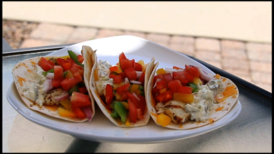 Grilled Bluegill fish Tacos