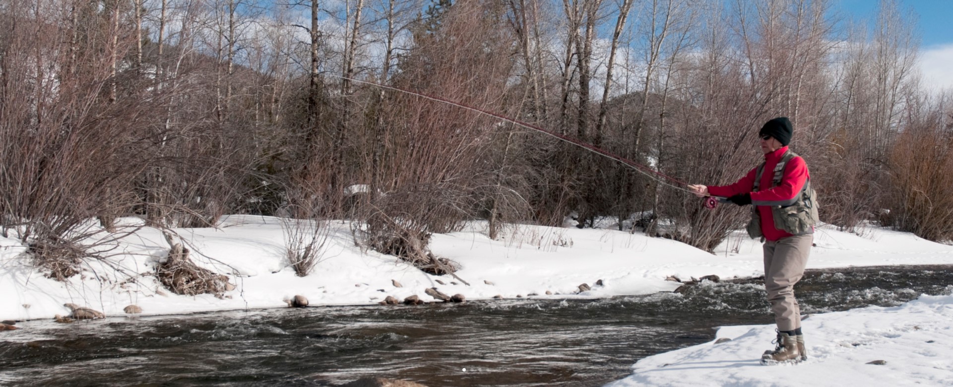 Winter River Fishing